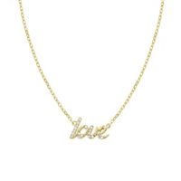 Collana Amen Donna Amore in Argento Zircone CLLOVGBZ3